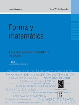 cover image of Forma y matemática I